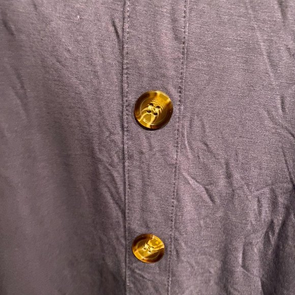 WNEEDU Women's Spaghetti Strap Button Down V Neck Casual Cover Up with Pockets - Picture 2 of 4